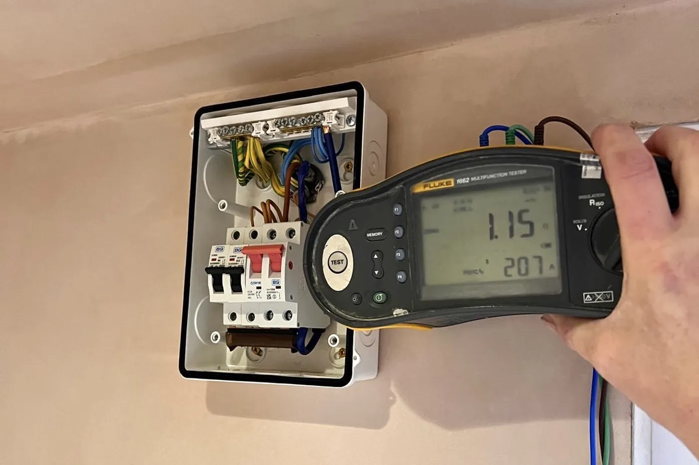 Consumer unit inspection Upminster Romford — electrical testing Havering