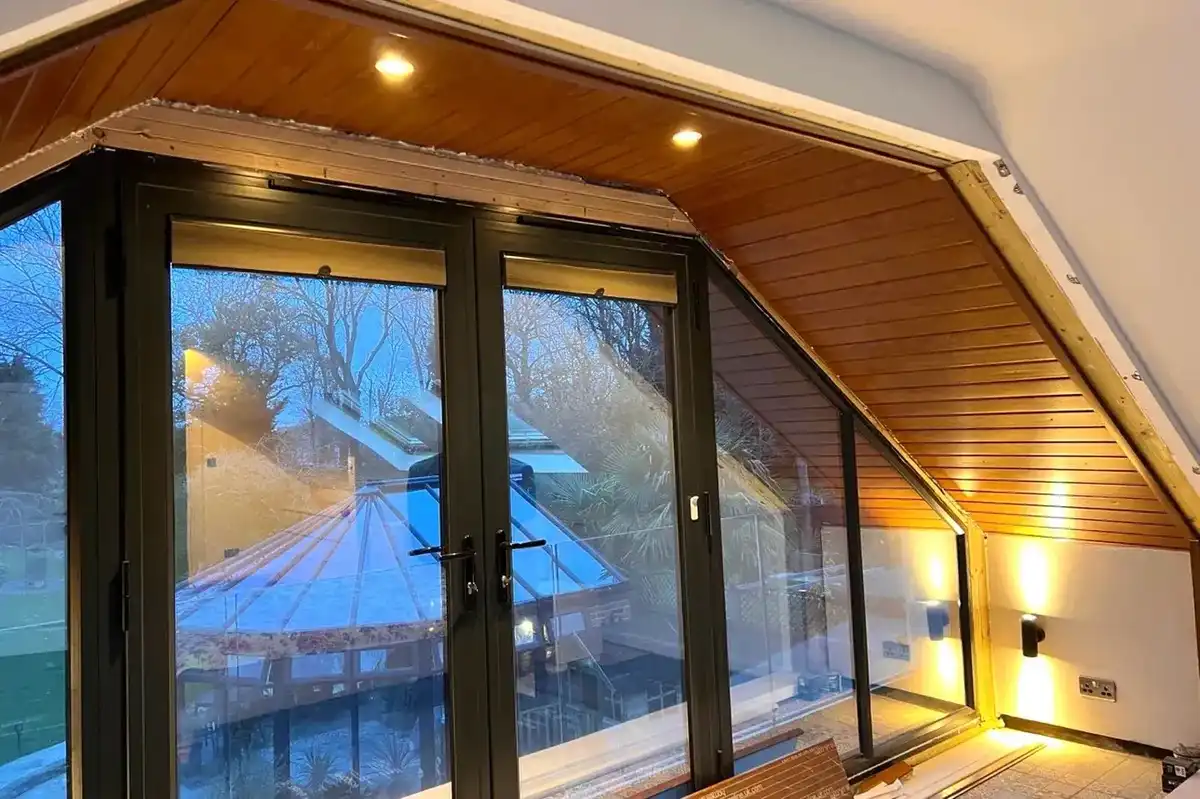 Dormer room lighting Gidea Park Romford — downlights and wall lights